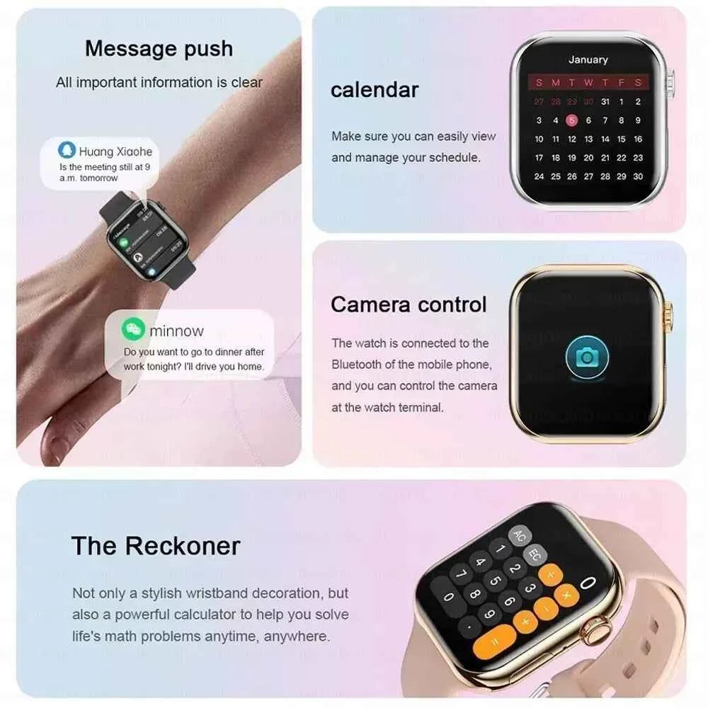 NEW Smart Watch Series 10 HD Screen Custom Dial Wireless Charging Men BT Call NFC Women Sport GPS Smartwatch For IOS Android