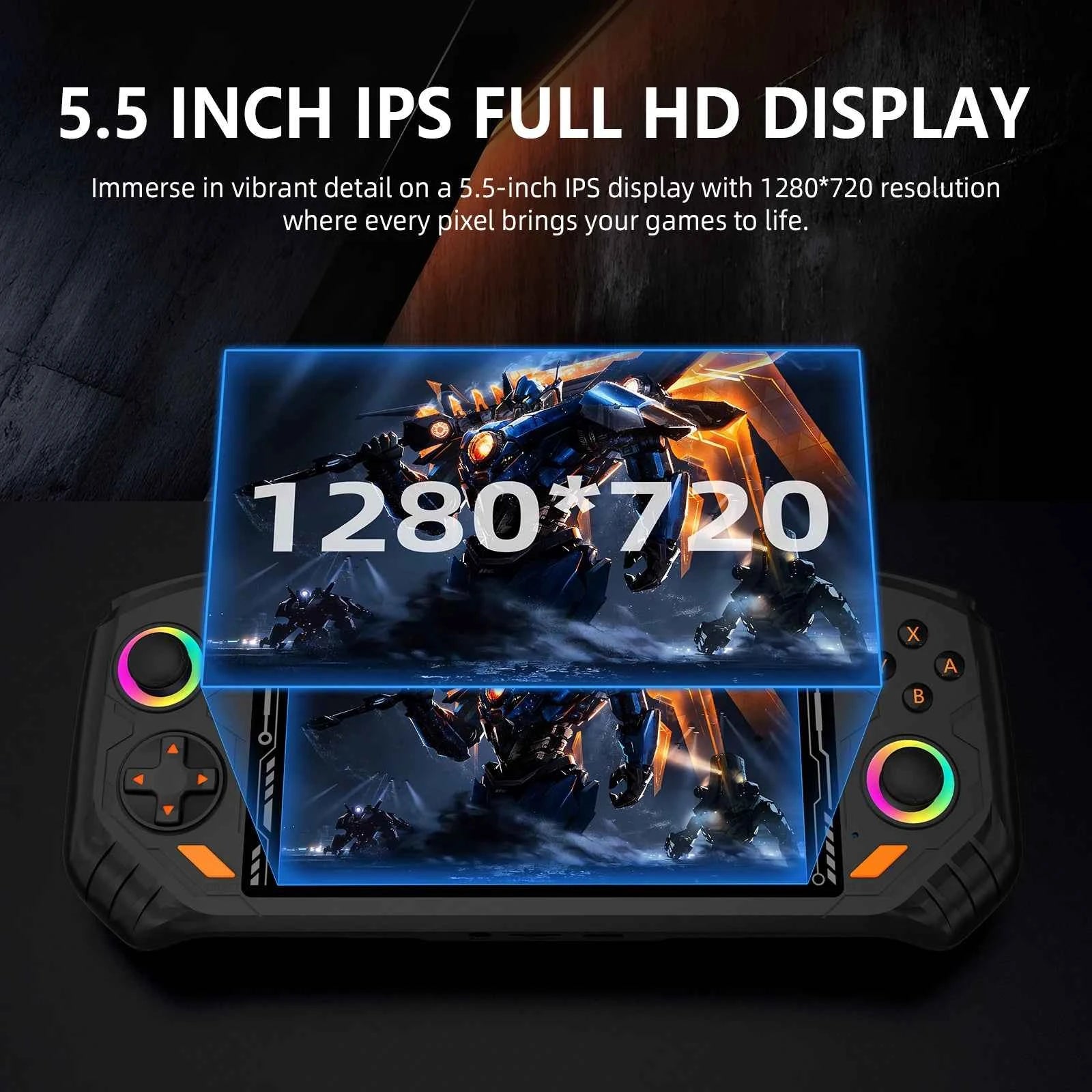 AISLPC RG52 MINI Handheld Game Console Dual System 2.4G WIFI 5.5