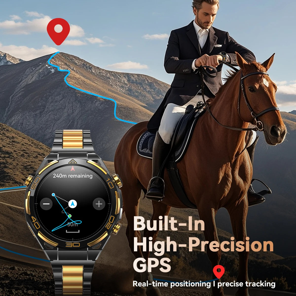 New Blackview W90 Pro GPS Smart Watch 1.43