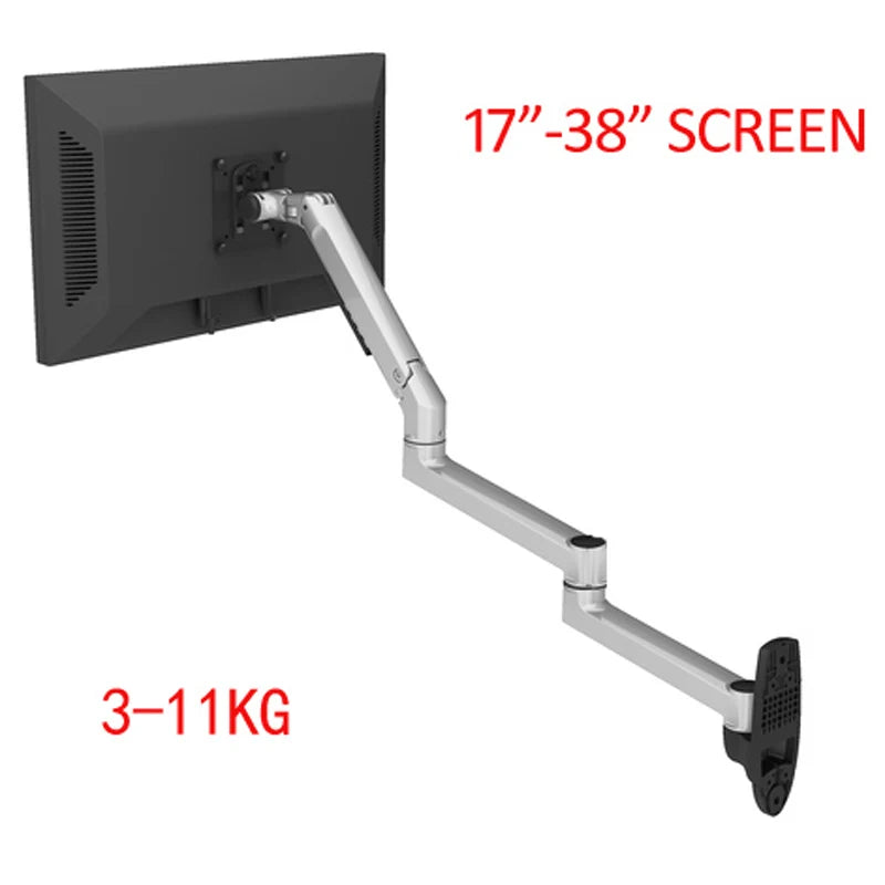 DL-7013 17-32' Mechanical Spring Aluminum Steel LCD Monitor Mount TV Wall Bracket Mount Long Arm 840mm 2-10kg VESA 100x100