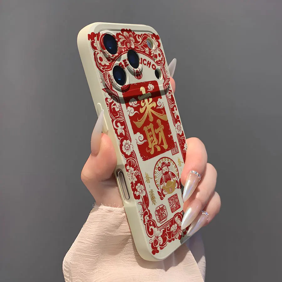 Lai Cai Patterned phone cases for iPhone 17 to 11 Pro Max Plus