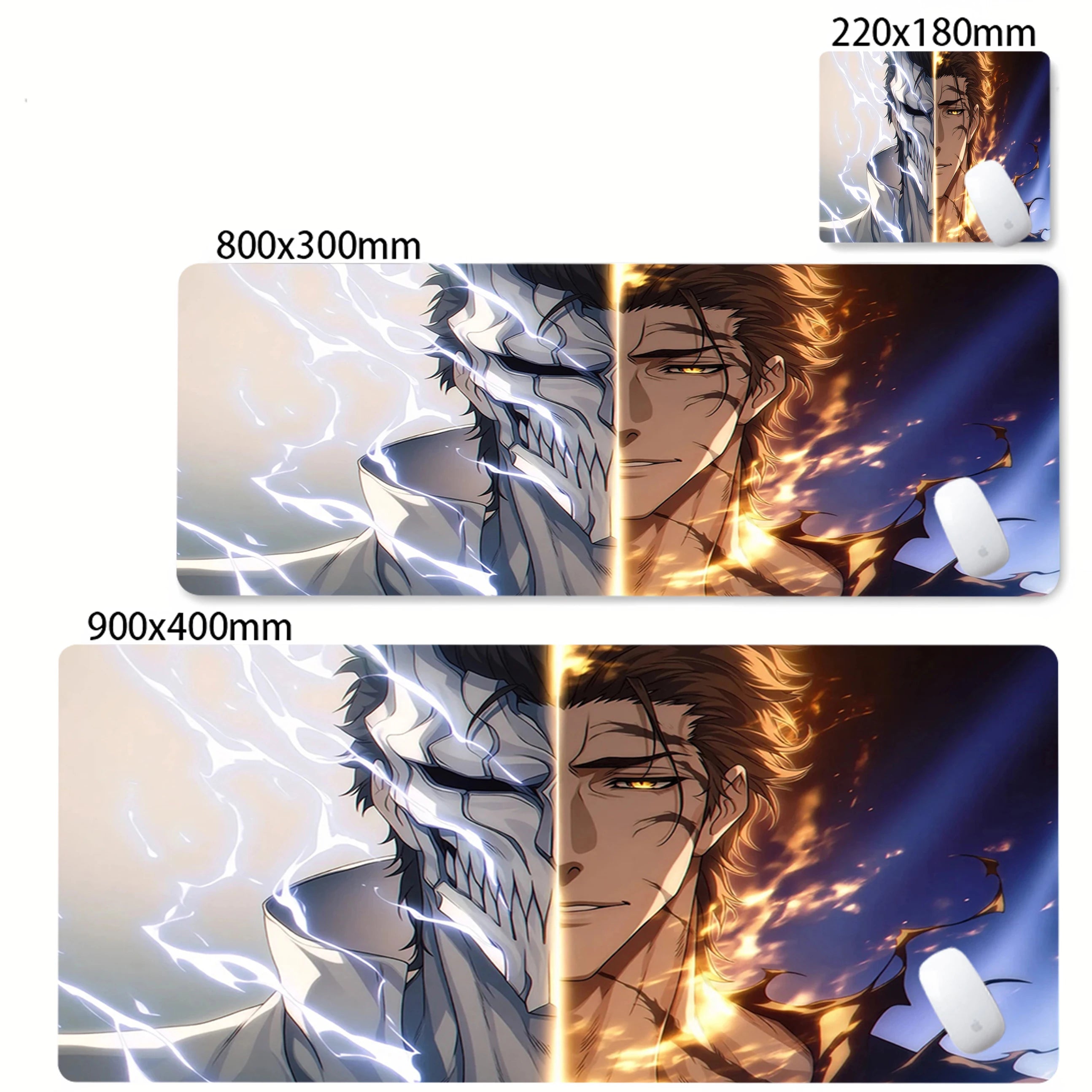 Bleach Kurosaki Ichigo Anime Mouse Pad Pc Gamer Accessories Desk Mats Rubber Carpet Mousepad Office Table Pads Gaming Mouse Mats