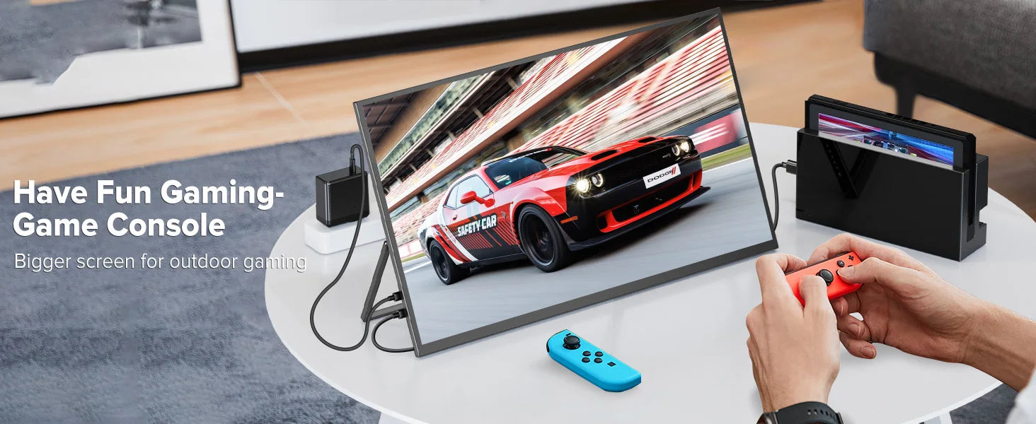 UPERFECT 22”2560*1440  Portable Gaming Monitor 16:9 Laptop Extend Travel Computer Screen Mini PC Eye Care LED Display With VESA