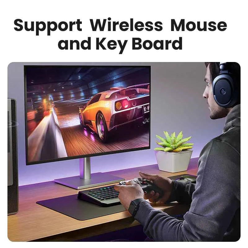 USB Bluetooth Adapter, Bluetooth 6.0 Dongle for PC Windows 11/10/8.1, Bluetooth Receiver & Transmitter for Keyboard/Mouse