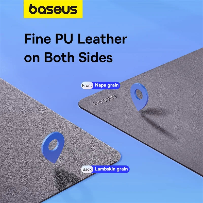 Baseus Simple Color PU Leather Mouse Mat, Anti-slip, Waterproof Mouse Pad - WinSupport Tech