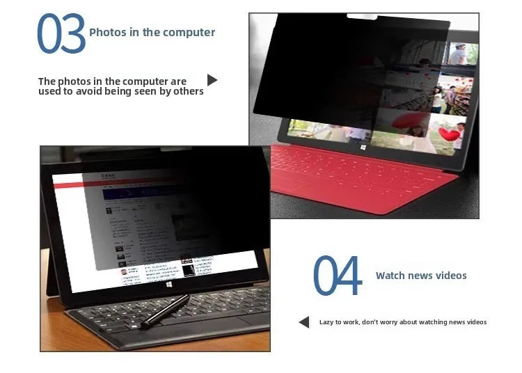 Pro11/10/9/8anti reflective and anti-blue protective film suitable for Laptop7/6/5/4computer anti peep film on Microsoft surface