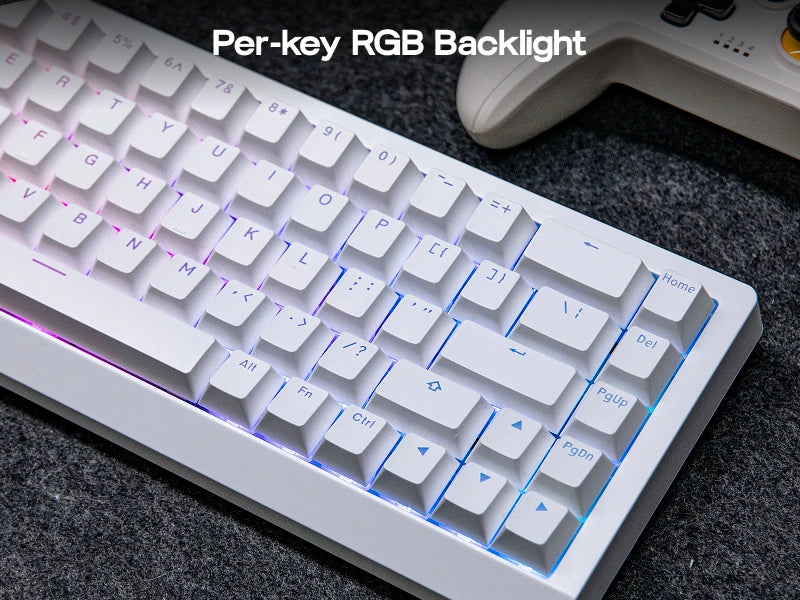 EPOMAKER HE68 Lite 65% Layout Tray-Mounted Wired Hall Effect NKRO Magnetic Keyboard DKS SOCD 8kHZ Polling Adjustable Actuation