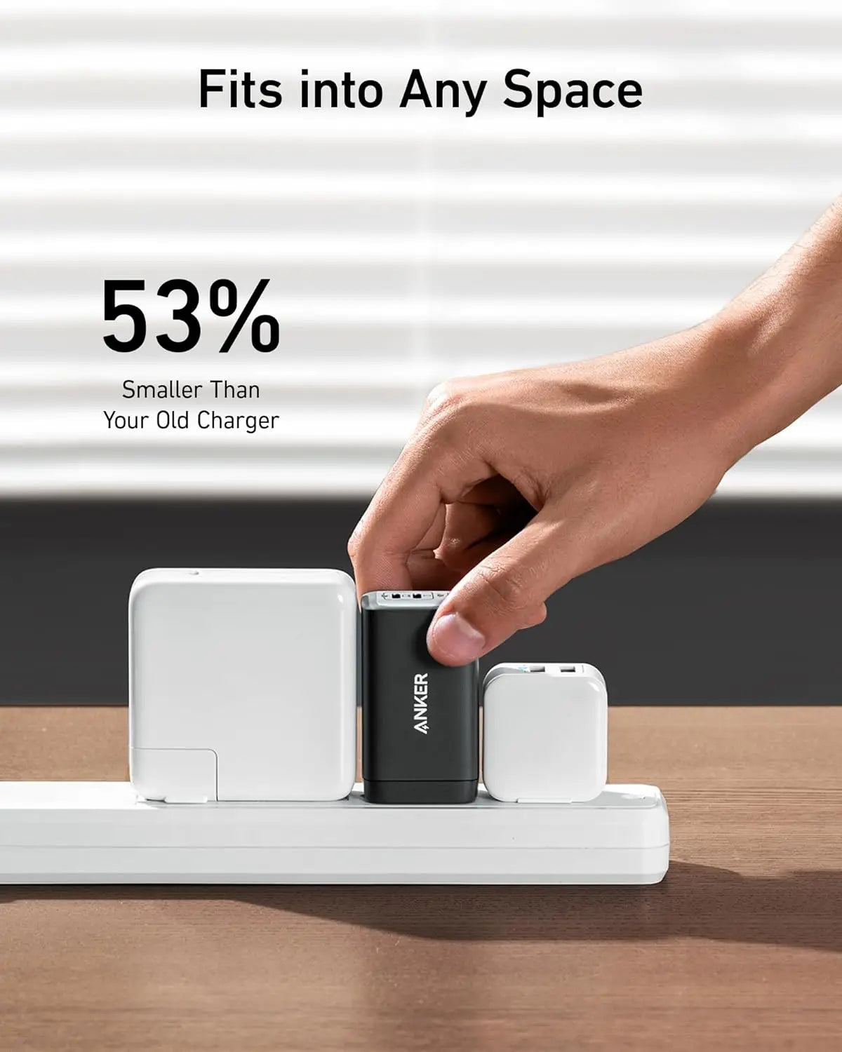 Anker 735 65W GaN Charger Nano II USB C Fast Charging 3-Port Fast Compact Foldable Wall For MacBook Pro/Air iPad Galaxy Switch