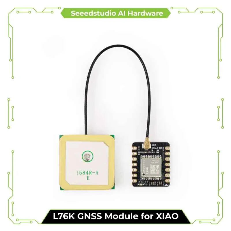 L76K GPS GNSS Module for XIAO, High Precision Multi-GNSS Receiver with Antenna, Low Power Tracking Module for IoT Robotics