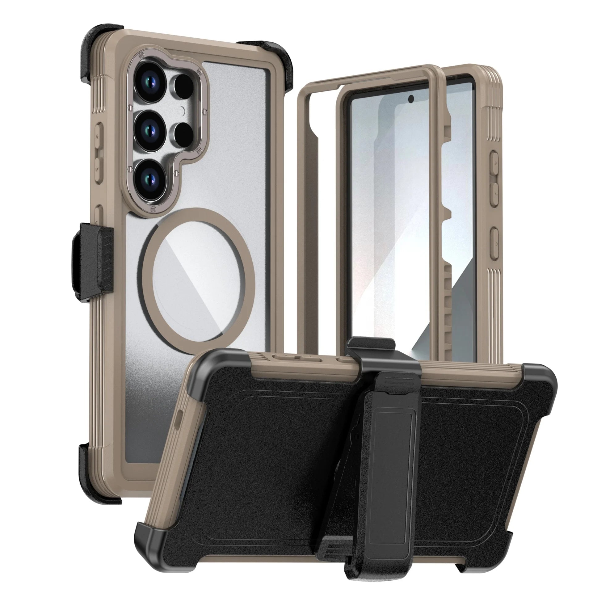 New 3in1 Acrylic for Magsafe Case For Samsung Galaxy S26 S25 S24 Ultra Plus S24 FE A06 A16 A26 A56 A36 A15 Full Protection Cover