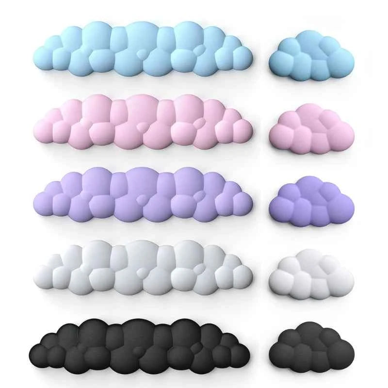 Cloud Shape Mouse Wrist Rest Pad PU Soft Hand Cushion Moves Anti-Slip Rubber Base With Wrist for Keyboard Mouse Drop Shipping