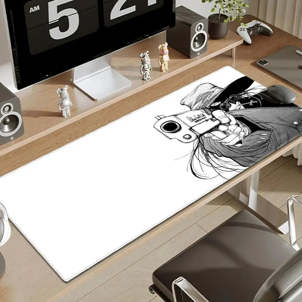 Anime Hellsing Alucard Mousepad Pad Gamer Carpet Computer Mouse Pad Anime Gaming mouse pad High Quality Game Mouse pad gift csgo
