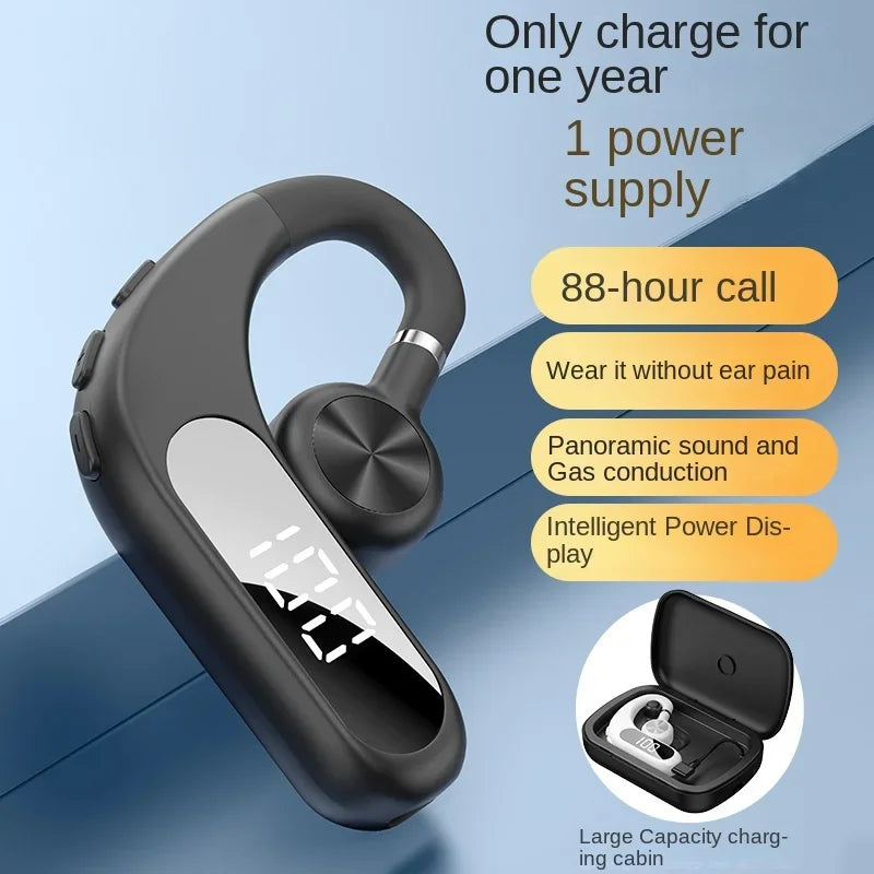Business Bluetooth Headset With Microphone Rechargeable Long Standby Driving Car High Sensitivity Handsfree Wireless Headphones
