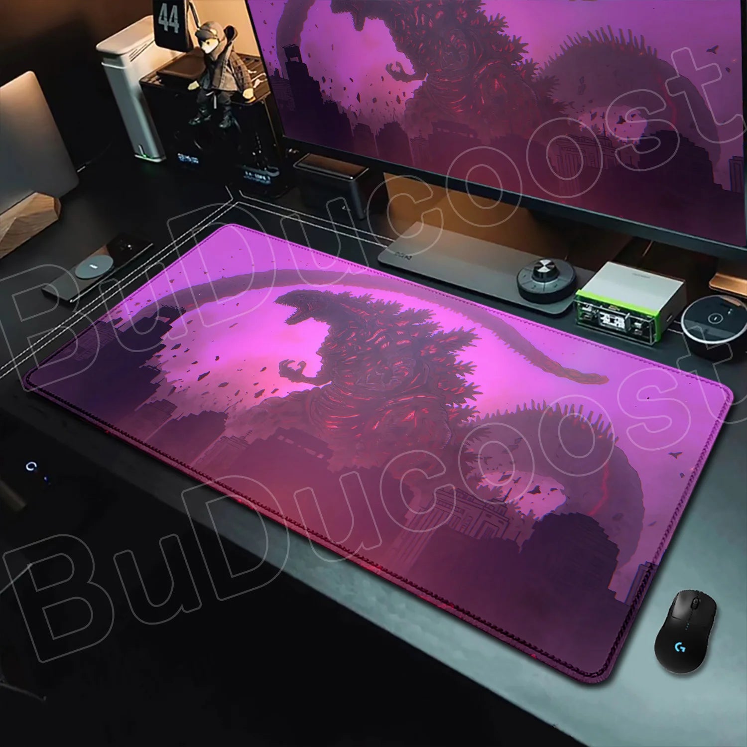 G-Godzillaes Mouse Pad Personalized Pattern 900x400mm XXL Lockedge Office Laptop Game Computer Desk Mat Table Keyboard Mouse Pad
