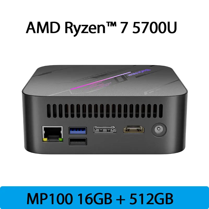Blackview Mini PC MP100 AMD R7 5825U Mini PC 8-Core 16-thread 16GB /32GB DDR4 512GB/1TB SSD Mini Computer PC - WinSupport Tech