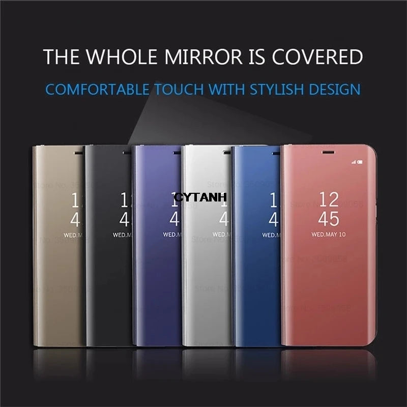 S26 Case Smart Mirror Leather Flip Magnetic Stand Cover For SamsungS26 Samsung Galaxy S 26 Plus Ultra S26Plus S26Ultra 5G shell