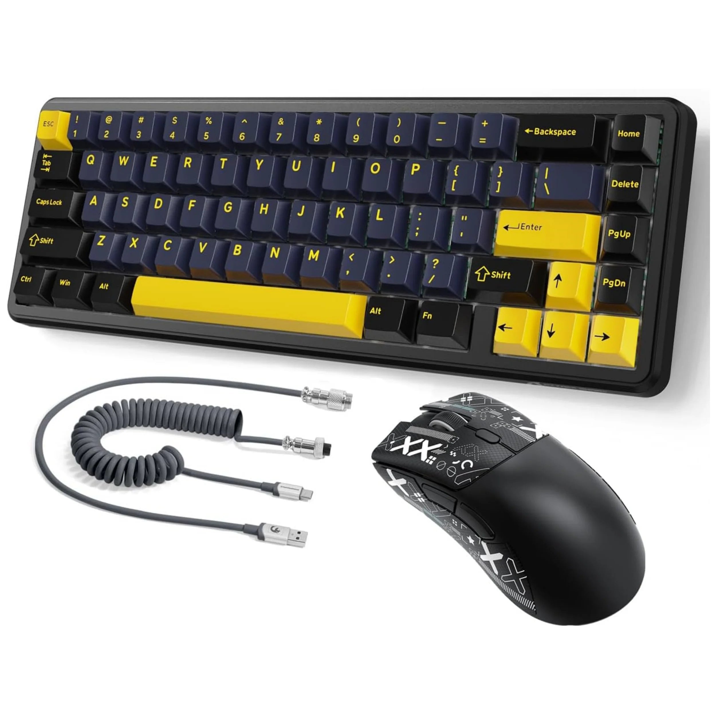 MAMBASNAKE x ATTACK SHARK X65 HE Wired Rapid Trigger Magnetic Switch Keyboard and R1 Mouse Combo
