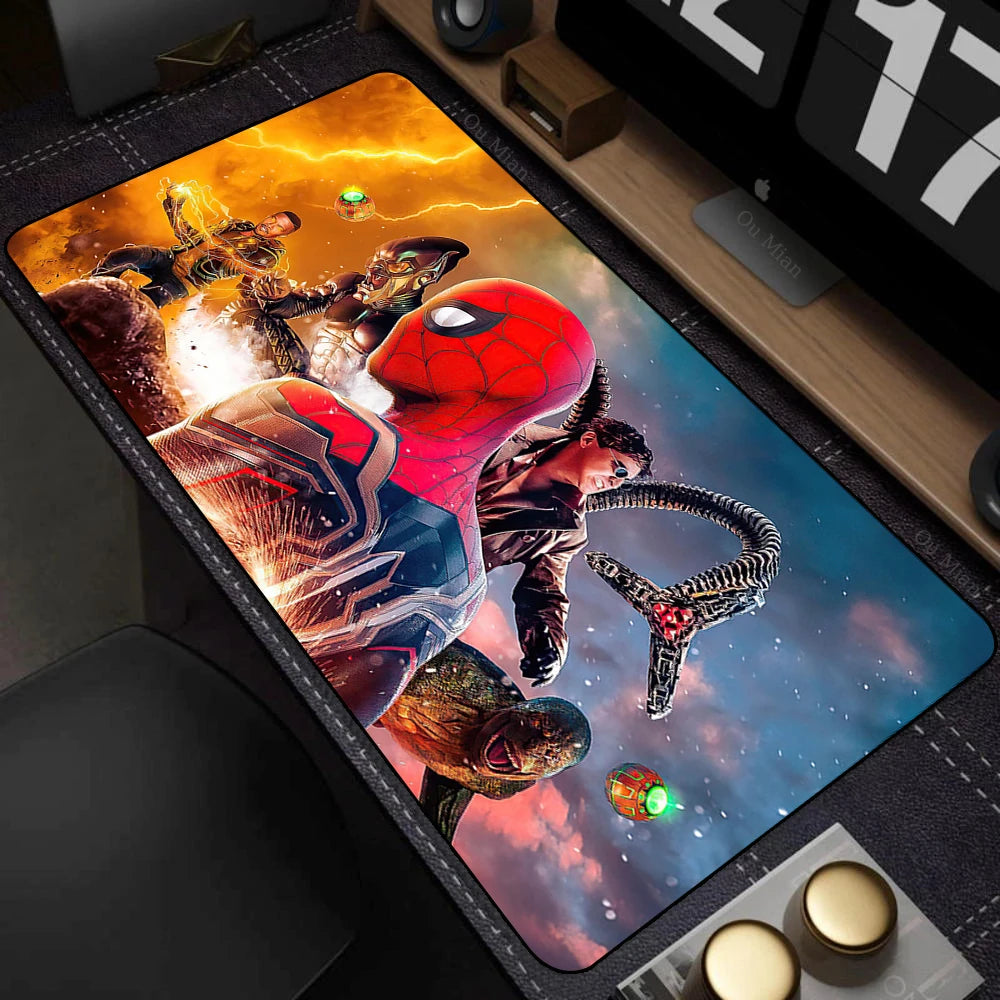 Spider-Man Mouse Pad Laptop HD Anime XXL Keyboard Pad Gamer Cabinet Mousepad PC Gaming Accessories Desk Mat Rubber Carpet