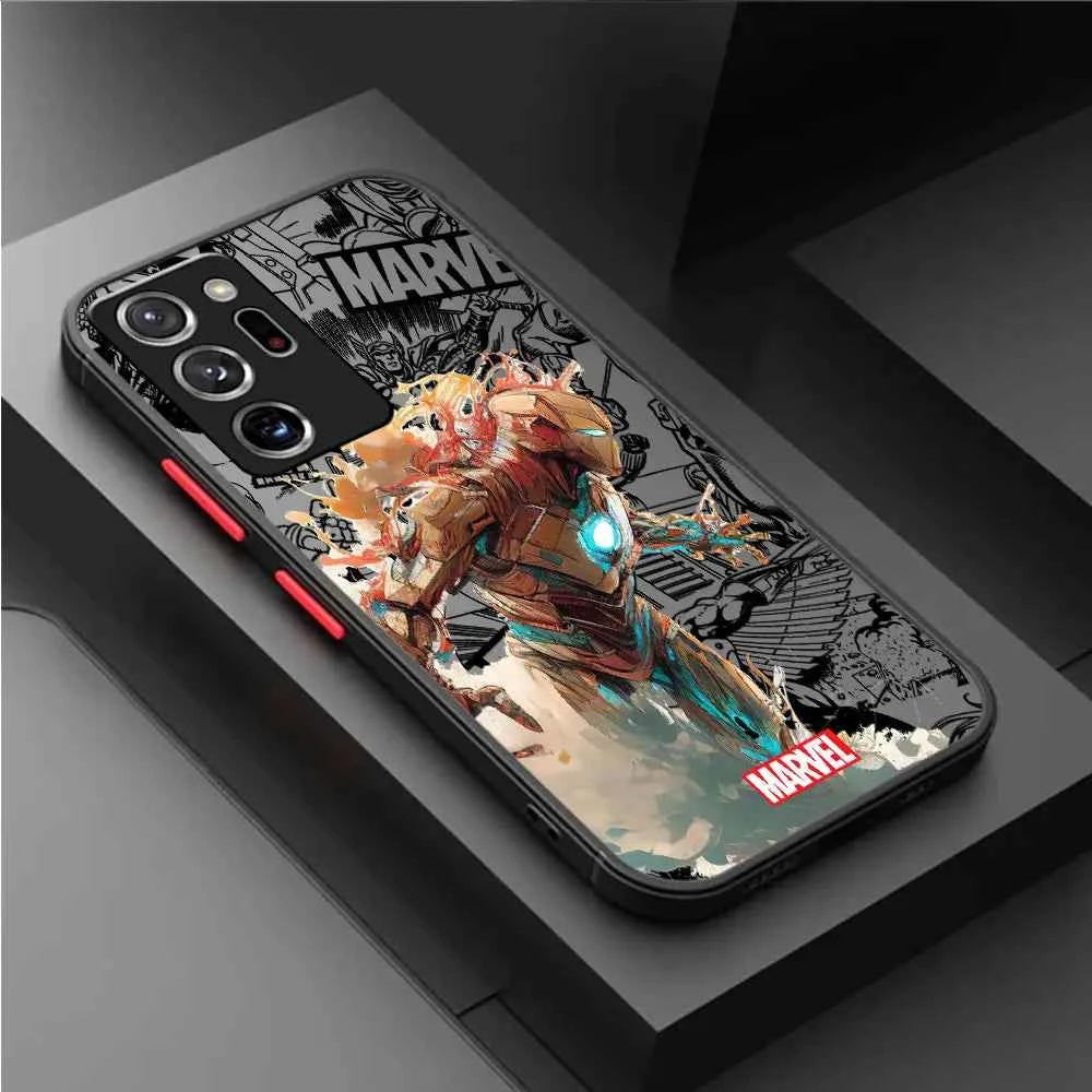 Spidermann Ironmann case for Samsung Galaxy Note 10 Plus 8 9 S21 S22 S23 S24 Ultra Note 20 Ultra