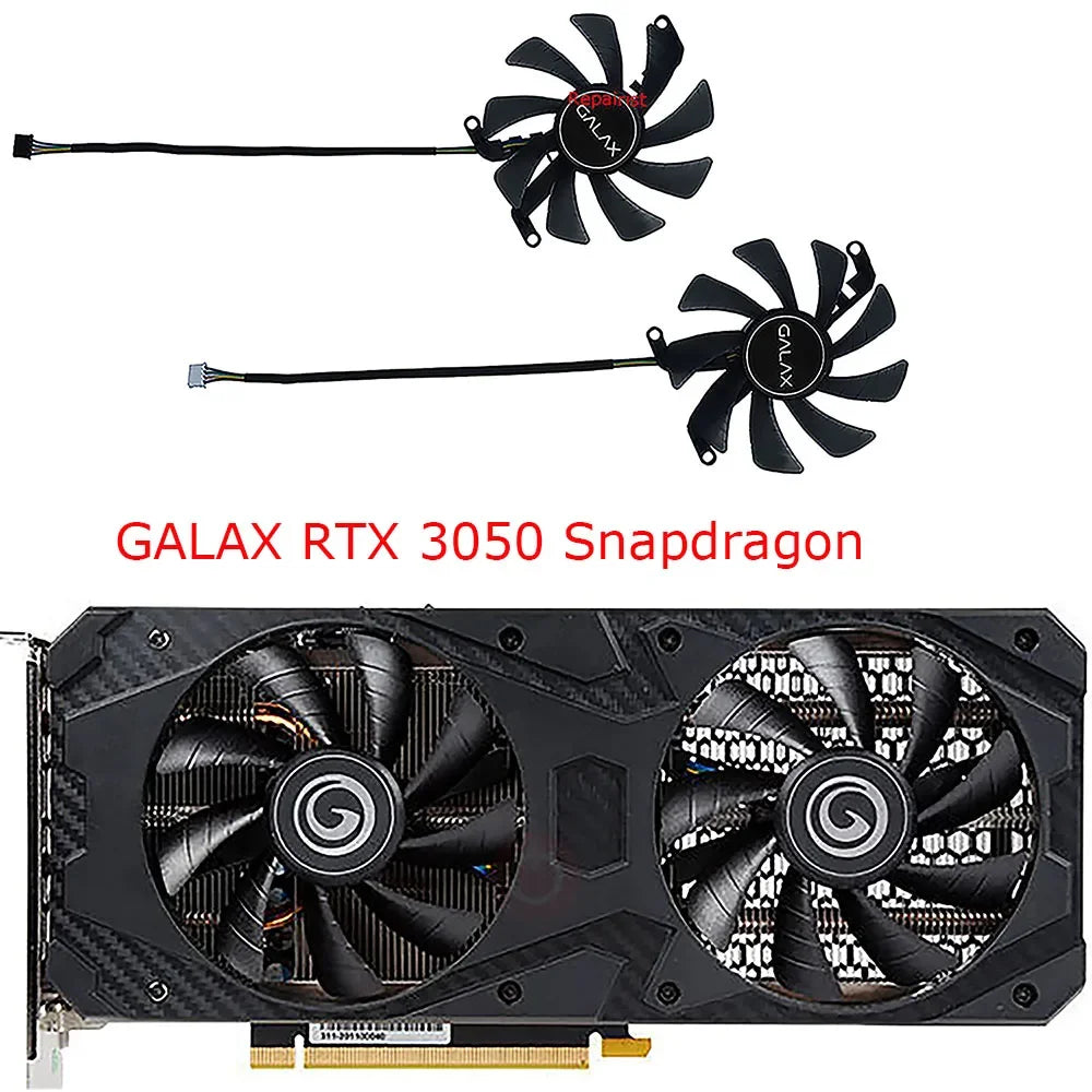 Video Card Fan,Graphics Cooler,2Pcs/Set,T129215SU,FY09015M12LPA,For GALAX RTX 3060 Ti Snapdragon FG,For GALAX RTX3050 Snapdragon