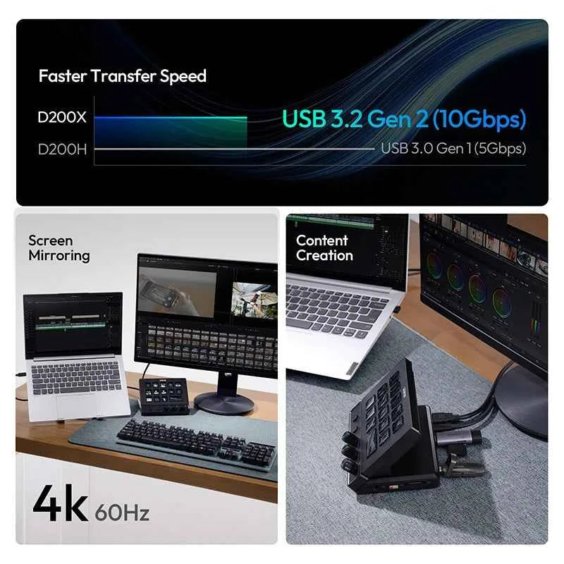 Ulanzi D200X All-in-One Creative Deck Desktop Control Hub for Video Photo Post-Processing Console Ecosystem Smart Lighting