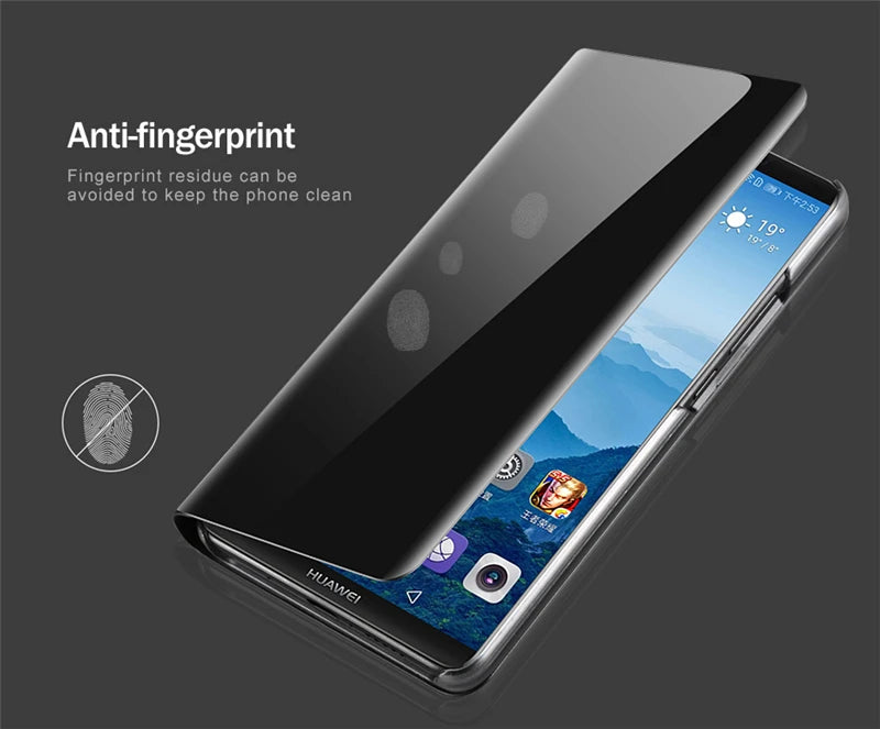 Mirror Flip Case for Samsung Galaxy S25 S24 Ultra S23 FE S22 S20 S21 Plus Back Cover for Galaxy S10 Plus S10e 5G Case