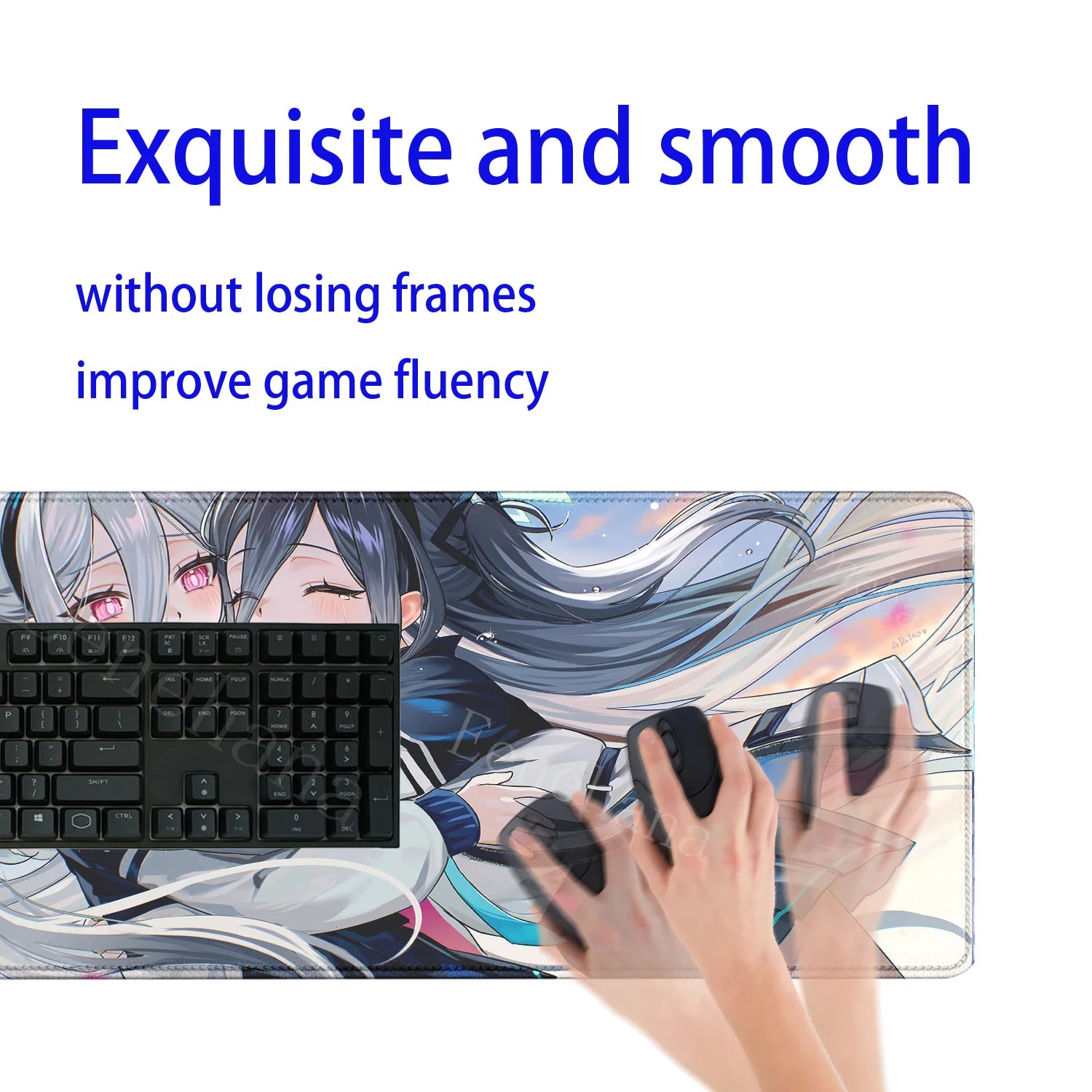 HD printing Tendō Kei Blue Archive Gaming Mousepad 400x900mm Anime girl key Mouse Pad PC Keyboard Office accessories XXL DeskMat
