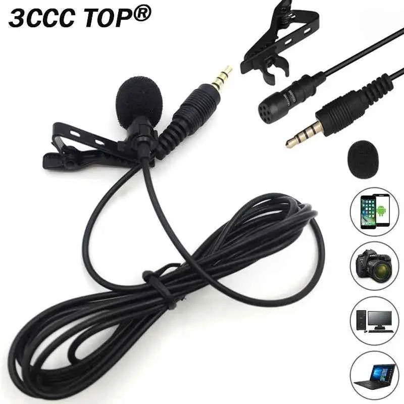 1PC 3M Professionals Car Audio Microphone 3.5mm Clip Jack Plug Mic Stereo Mini Wired External Microphone For Auto DVD Radio