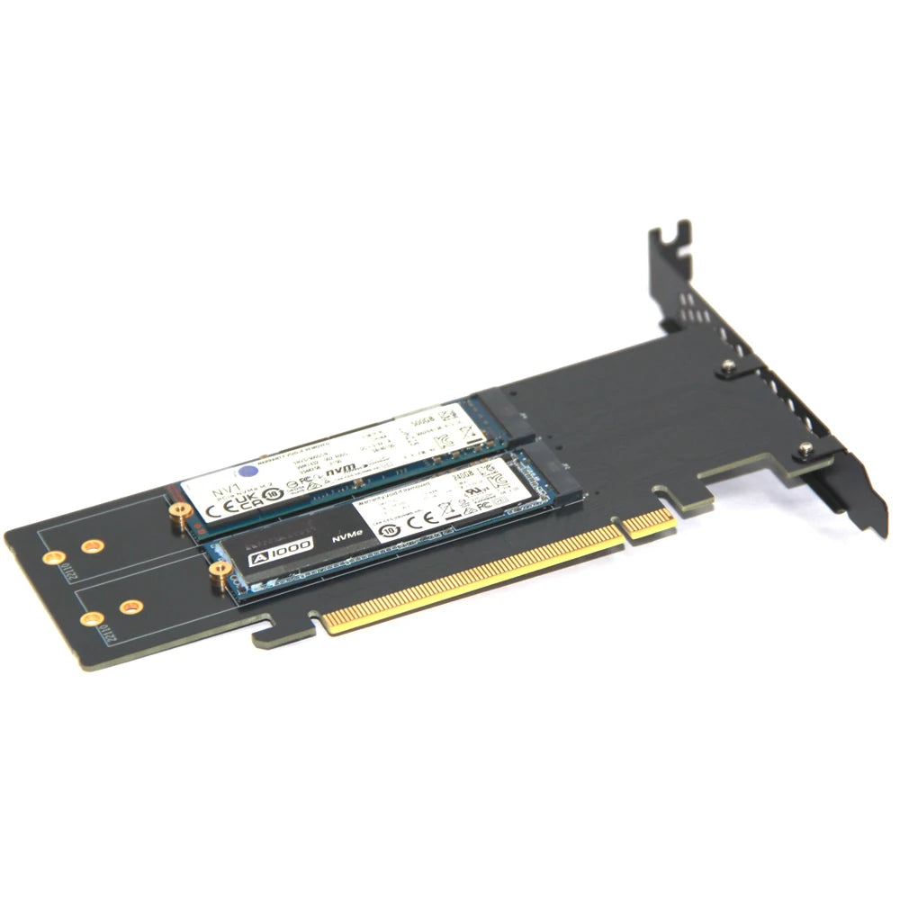 PCle4.0 X16 to 4xNVME M.2 Expansion Card M.2 SSD GEN4 PCIe4.0 PC Motherboard X1 X4 X8 X16 Expansion Card For 2230 2242 2260 2280
