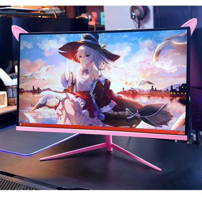 27inch Curved Monitor 1K/2K 165hz 1800R Pink Gaming Display HDR10 Free ...