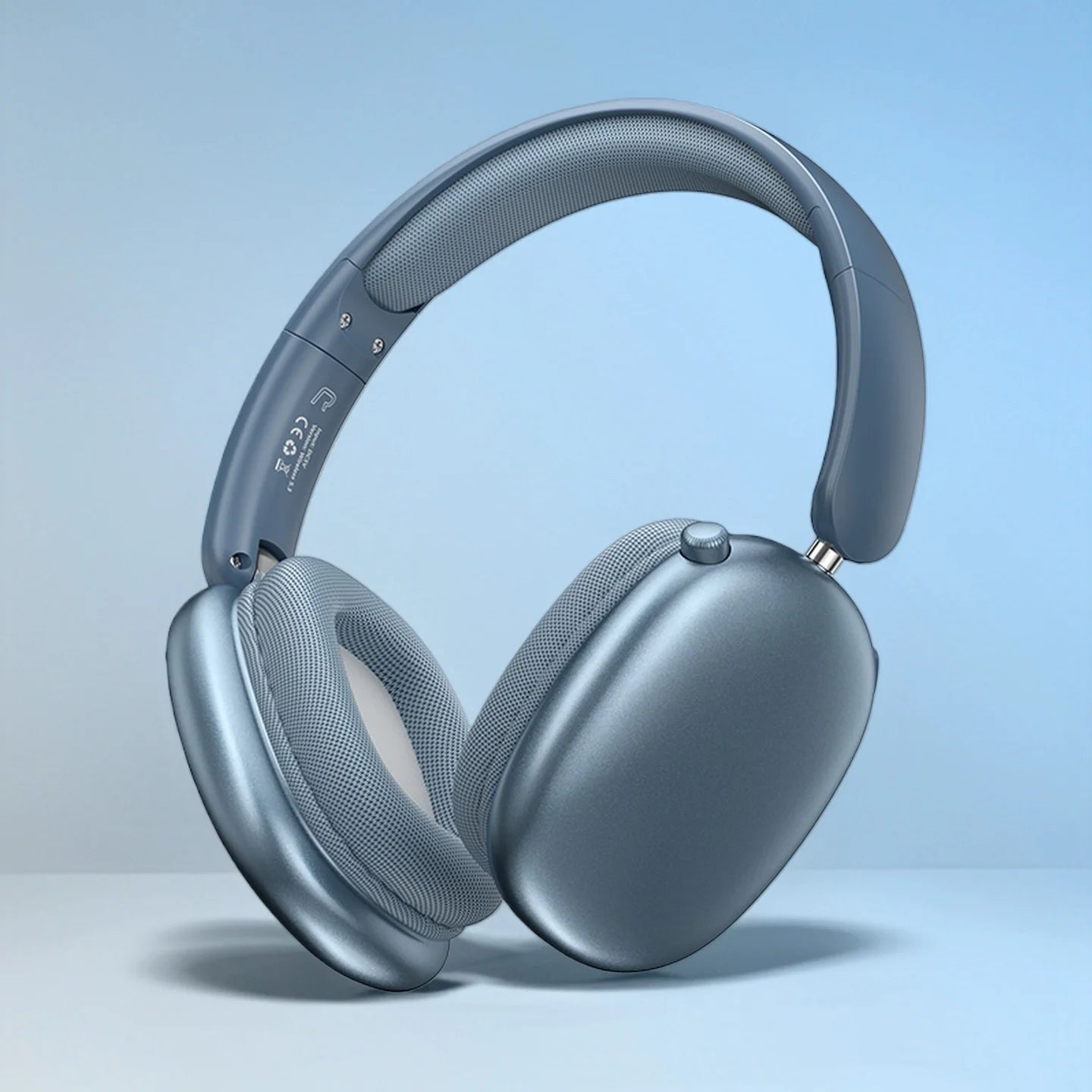 Wireless Bluetooth Headphones Over-Ear, Hi-Res Audio, Sport Headphone, Foldable Stereo, Travel Headphones, Silver