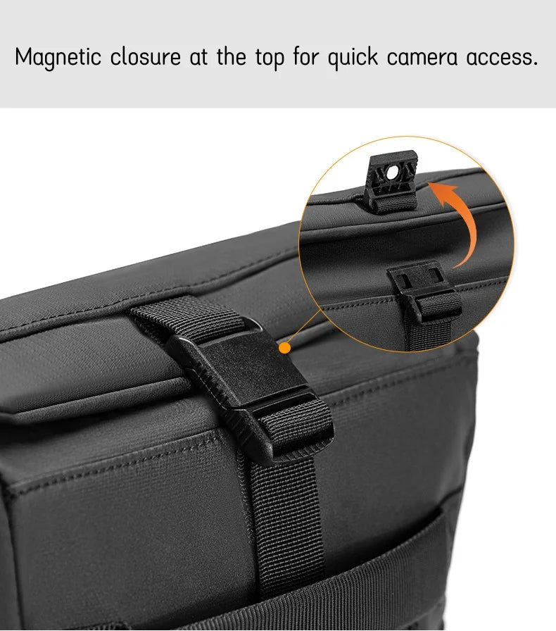 Waterproof Camera Chest Pack Sling Bag – DSLR/SLR/Mirrorless Camera Waist & Shoulder Bag for Photography Travel & Outdoor Use