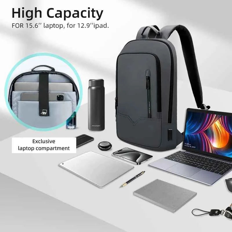 Heroic Knight Laptop Work Backpack Slim Men Waterproof Multifunctional 15.6