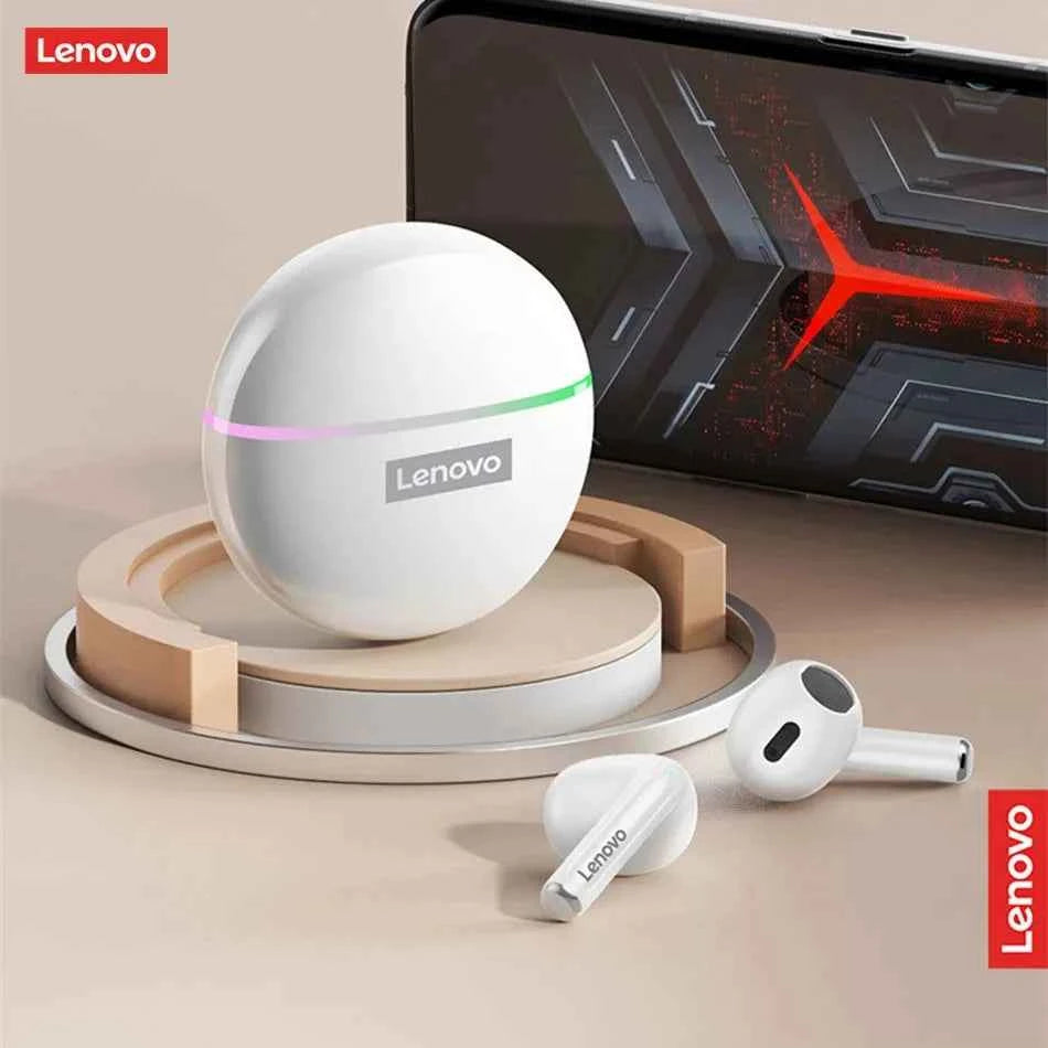 Lenovo XT97 Bluetooth Wireless Headphones With Flash Led Light  Bluetooth Earphone Wireless Earbuds Headsets With Microphones