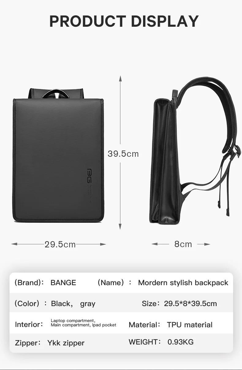 Mochila bange Backpacks Laptop Backpack Anti-theft Waterproof Scratch Prevention School Backpacks Men Business Travel Bag