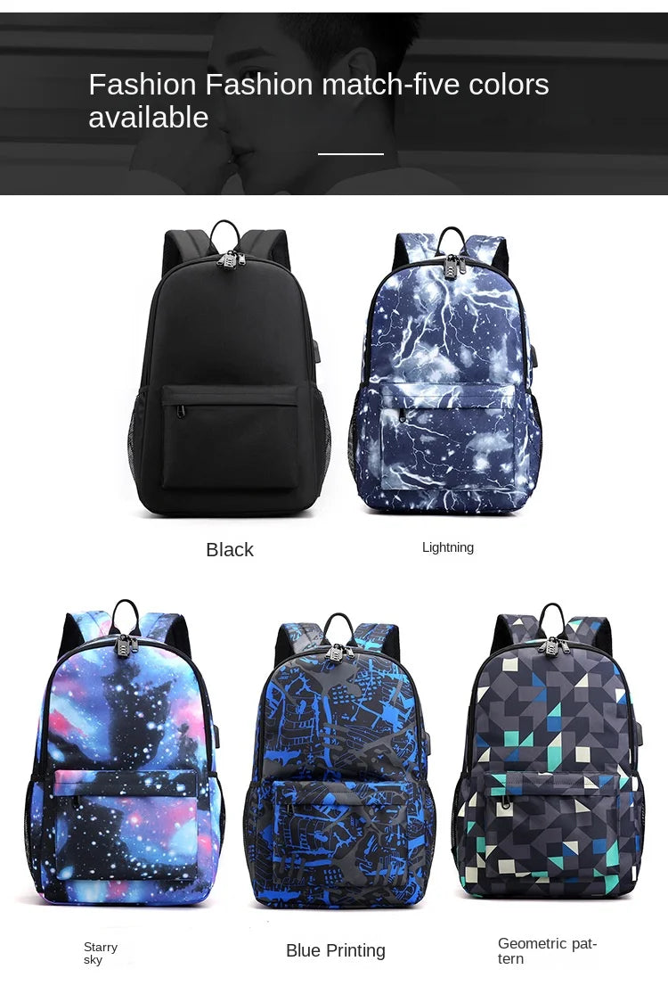 Attack on Titan Anime Print School Backpack Anti-Theft Laptop Bag for Boys Girls with Pencil Case