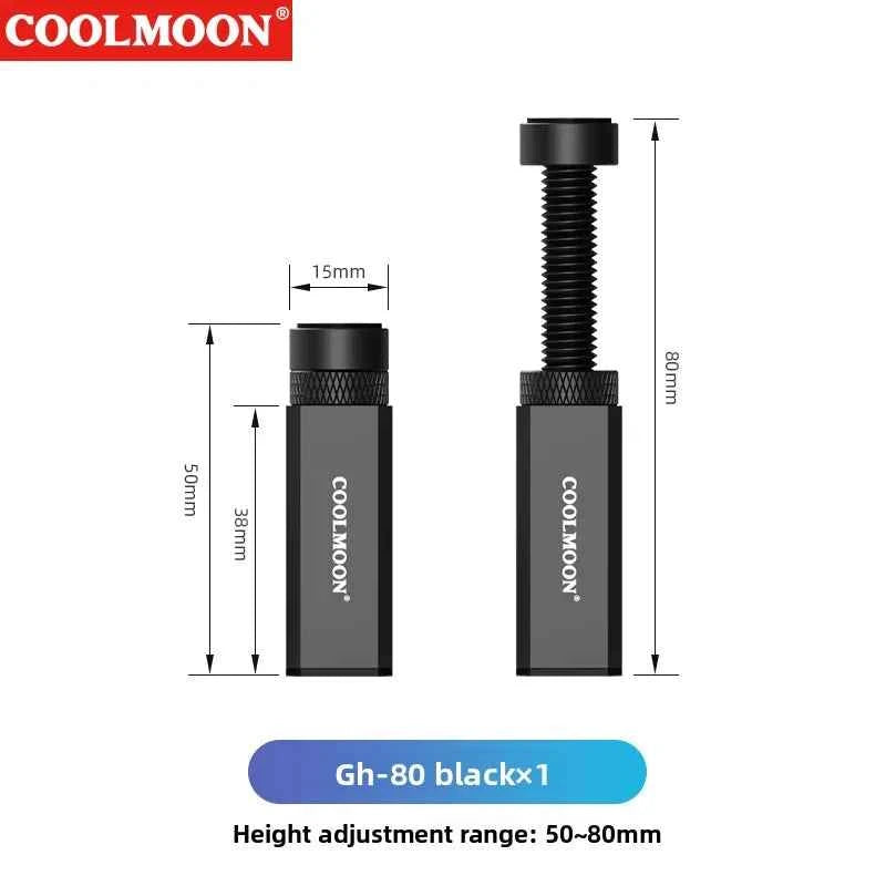 Aluminum Magnetic Adjustable GPU Stand Holder Vertical Graphics Card Support Bracket Extendable Scissor Jack for PC Case Black