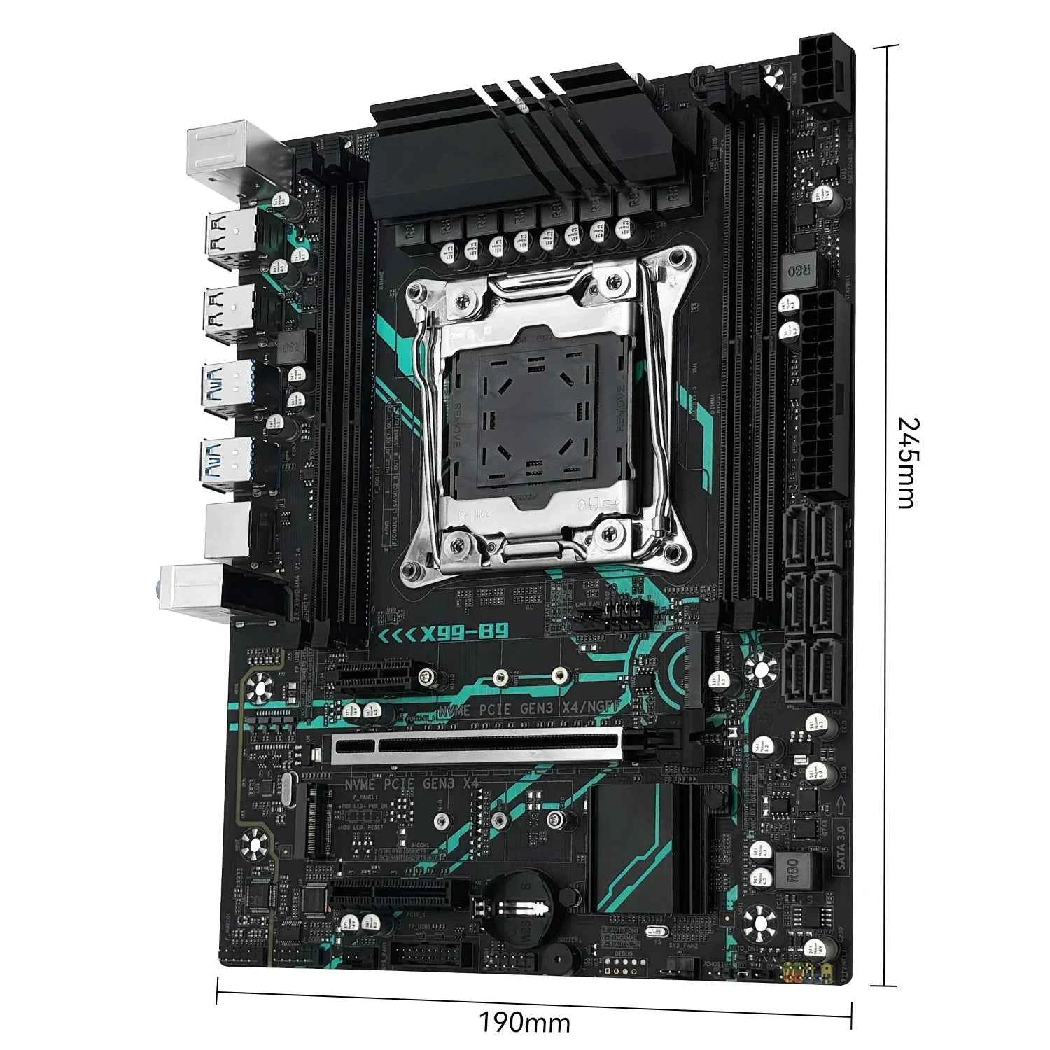 MACHINIST X99 B9 Motherboard set kit LGA2011-3 Xeon E5 2650 V4 CPU processor ECC DDR4 16GB 2400mhz RAM M.2 NVME SATA M-ATX