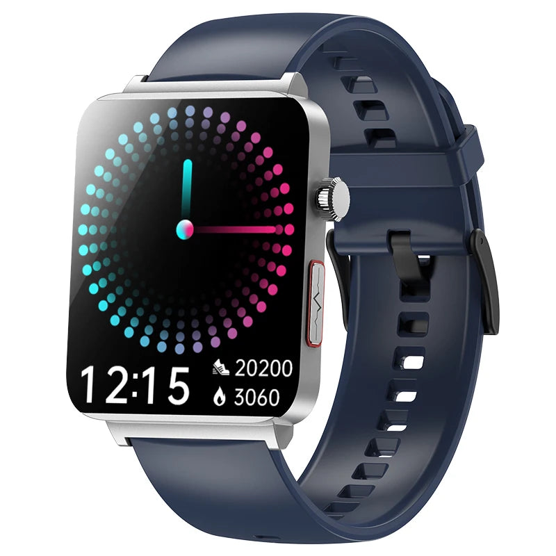 KS03 PRO Health Smart Watch For Men Women Bluetooth Calling Fitness Tracker Smartwatch E/C/G Test Outdoor 1.96" Large Screen SOS