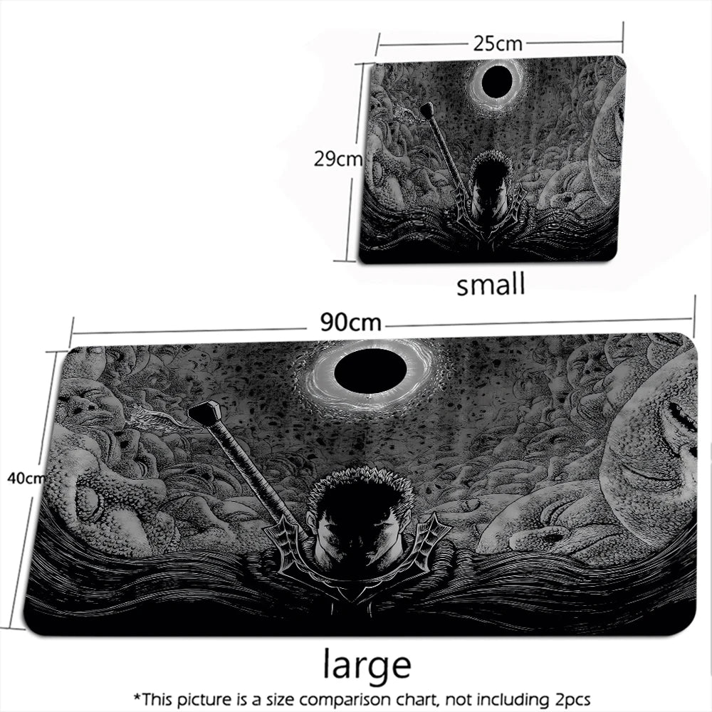 Guts Sword in Berserk Mouse Mat XXL Computer Accessories Large Keyboard Laptop Table Pad The New Product Gamer Gaming Mousepad