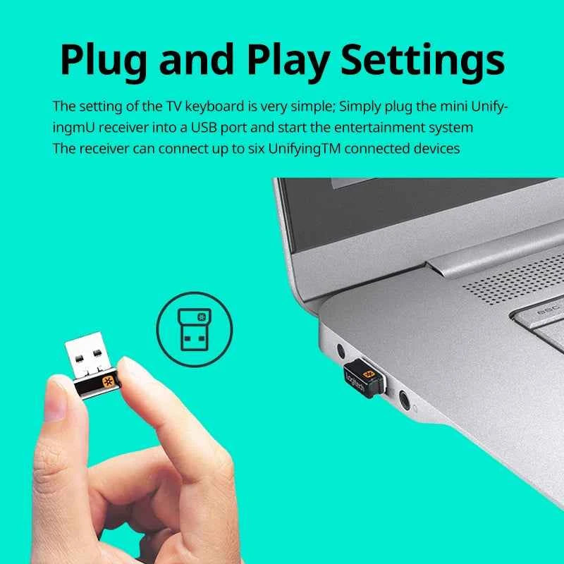 Logitech K400 Plus Wireless Keyboard Touchpad TV Compatible Long Battery Life for Windows Android TV