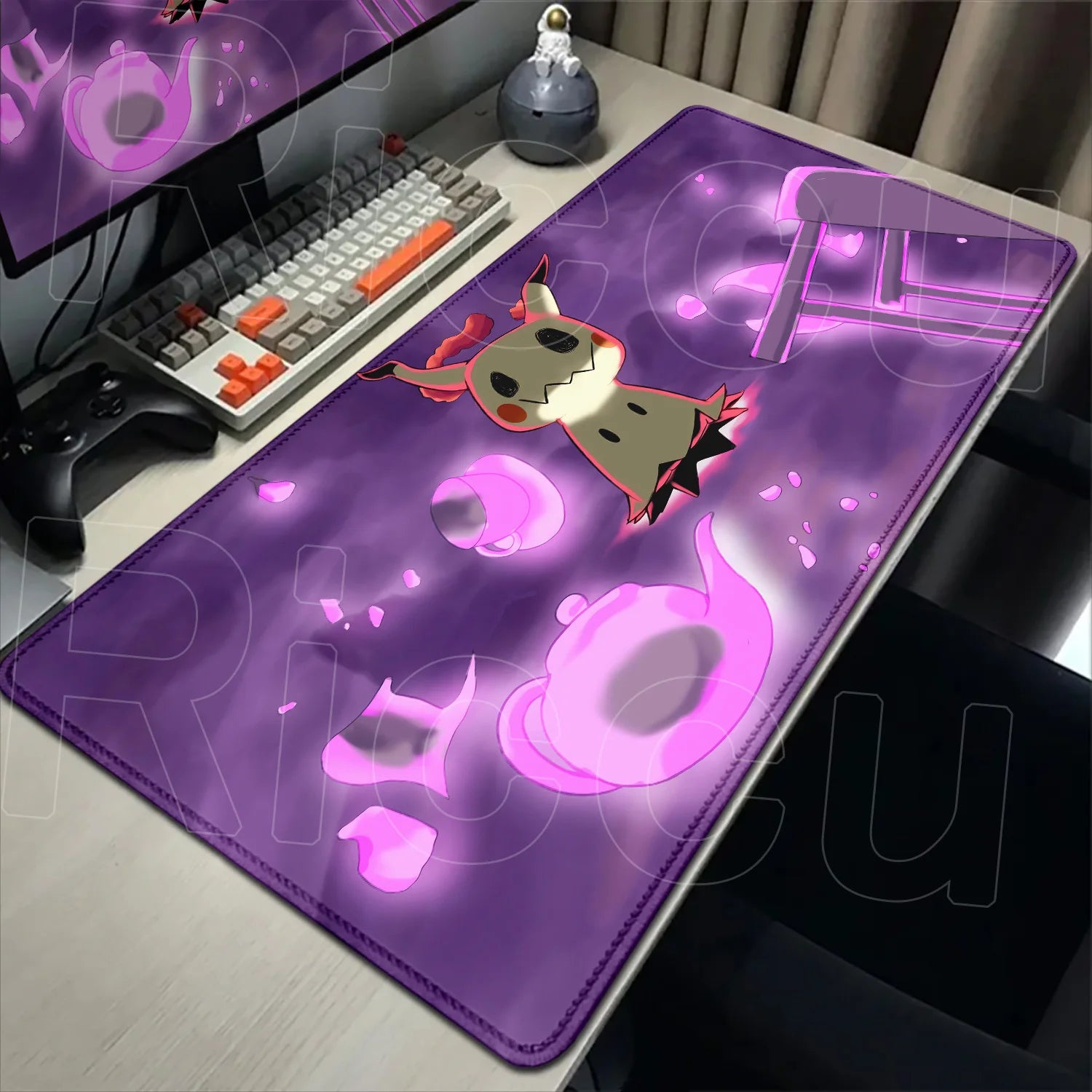 HD Rubber Non-slip Mouse Pads Gaming P-Pokemons Mimikyu Mousepad Mouse Pad Kawaii Large Gamer XXL Pc Keyboard Desk Mouse Mat Rug