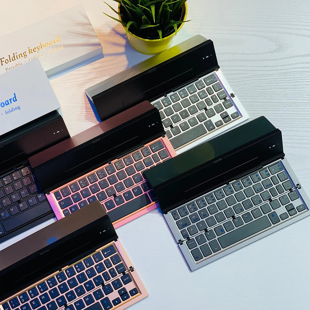 Wireless Folding Keyboard BT 5.1 Numeric Keypad for IOS Android Windows for Ipad Tablet Portable Mini Digital Keypad