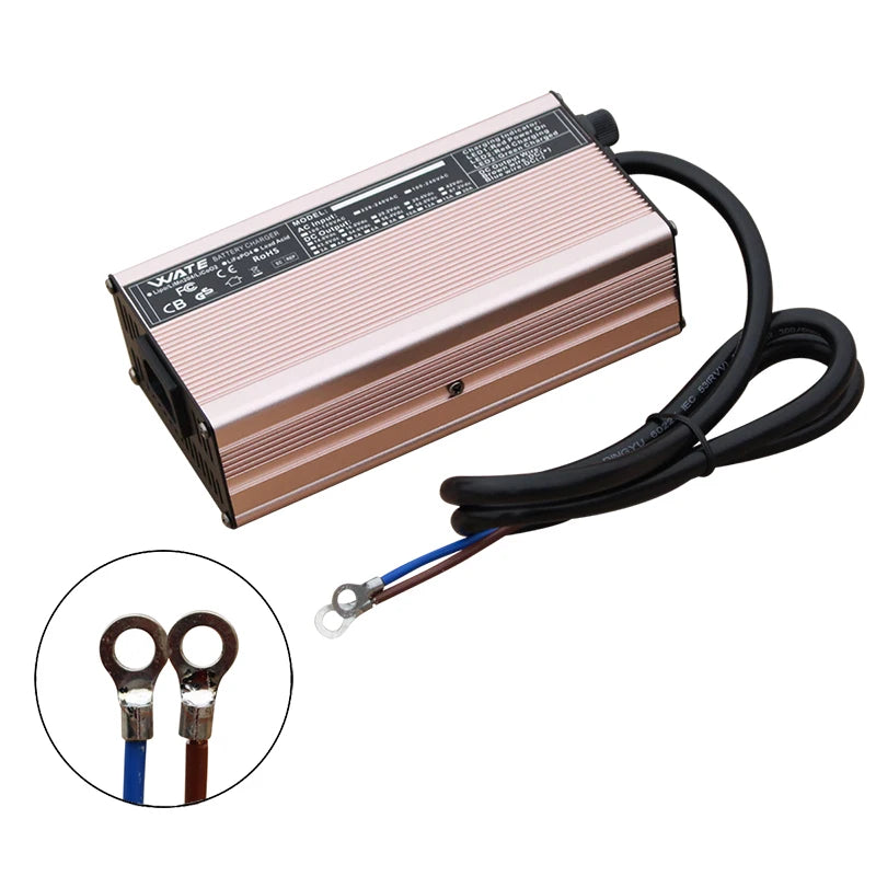 14.6V 25A Lifepo4 Charger 4S 12VCharger For Lithium iron Phosphate Battery Pack Smart Aluminum case