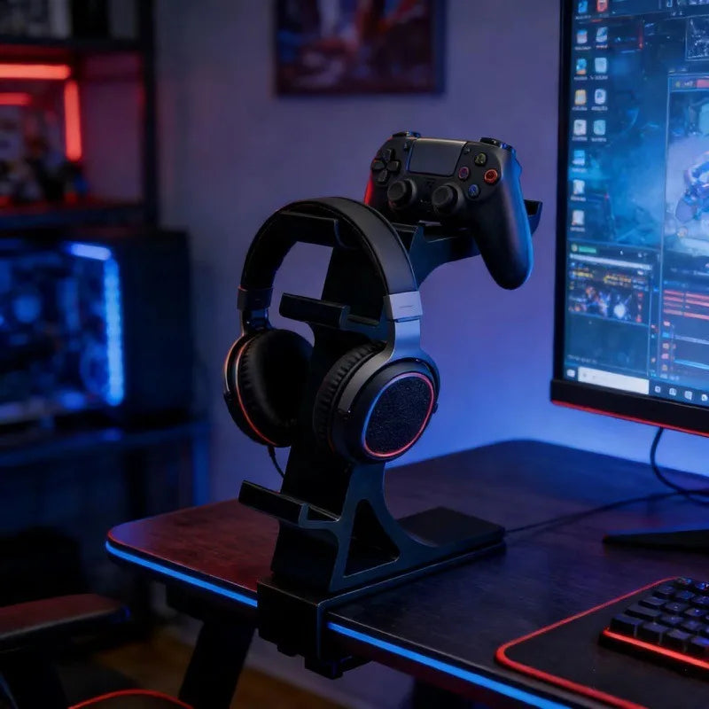 Game Standing Headphone Controller Stand Holder Gamepads Multi-Functional Gaming Accessory Universal for PS4/PS5/XBOX Standing