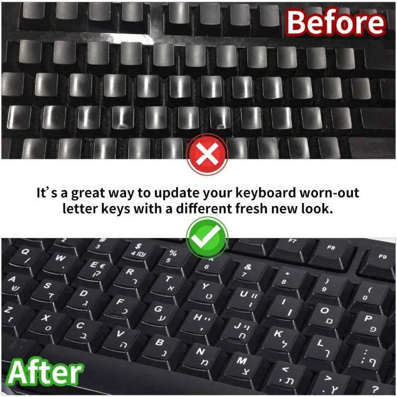 English Full Keyboard Frosted Stickers For Notebook Laptop Computer PC