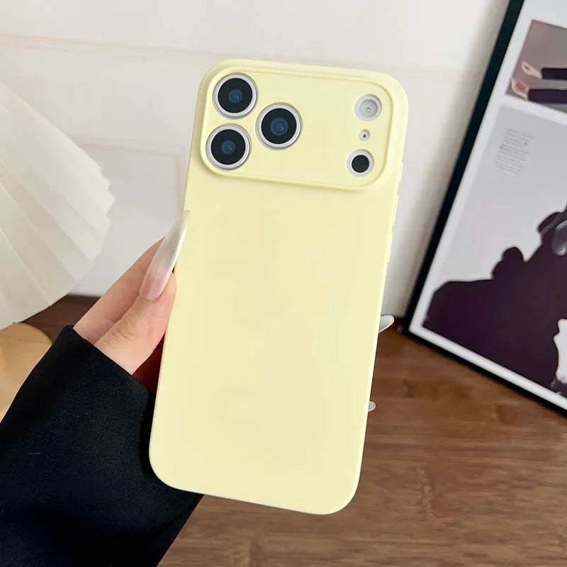 Liquid Silicone luxury Original Cover For iPhone 17 16 15 14 Pro Max 17 Air 16 PLus Case TPU Protect Skin Smooth Shockproof Case
