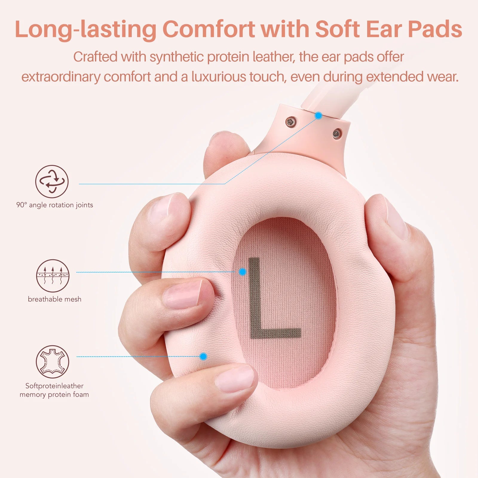 Refurbished TOZO Hi-Res Over Ear Headphones with Mic Hybrid Active Noise Cancelling 38dB Wireless&Wired Headsets 40mm Driver