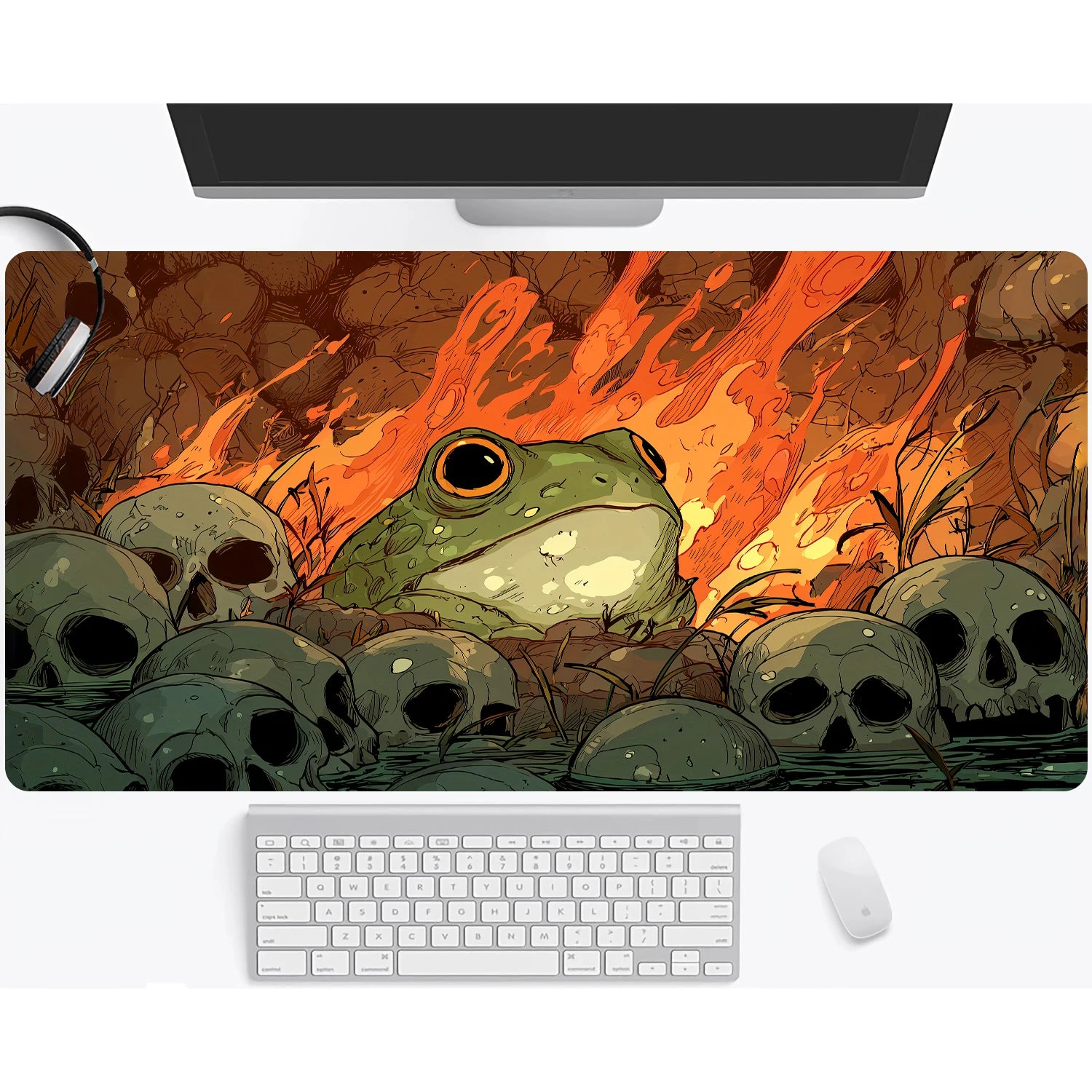 Magic playmat gathering gaming mats Frog Wizard theme anime desk mat Desk accessories 35X60cm mouse mat Raccoon tapete magic mat