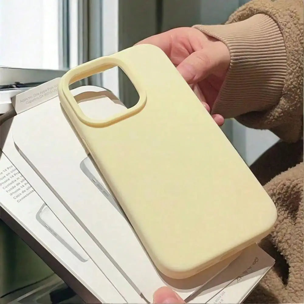 Silicone phone case, soft protective case, shockproof design cover, suitable for iPhone 17/16/15/14/13/12/11 Pro Max Plus